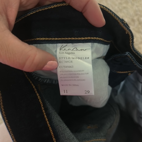 KanCan Dark wash skinny jeans. Never worn - Picture 3 of 3